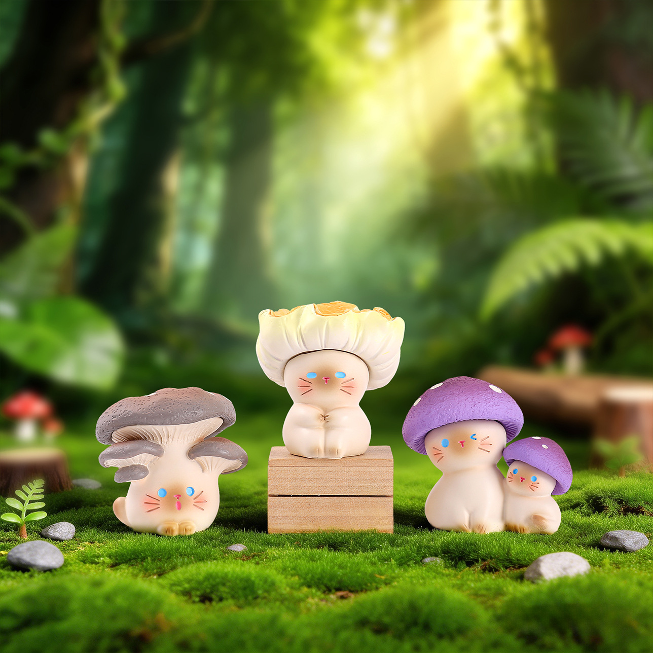 Mushroom Meow Blind Box Cute C - Home Security Box 评论和价格