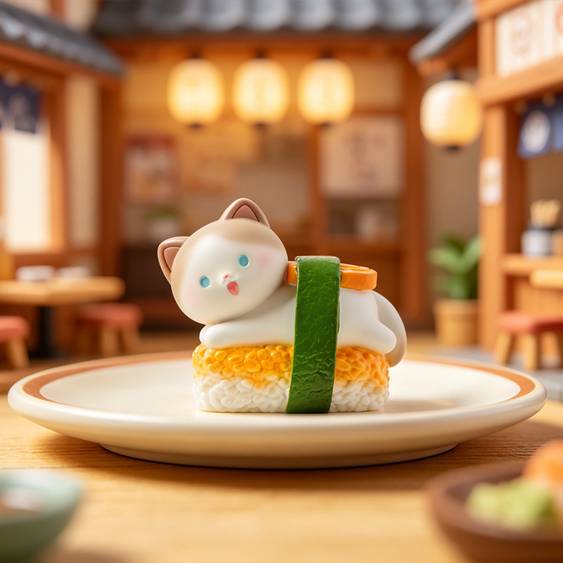 Sushi Cat Blind Box Cartoon Fi - Home Security Box 评论和价格